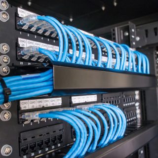 Ethernet Patch Panel with Cable Management