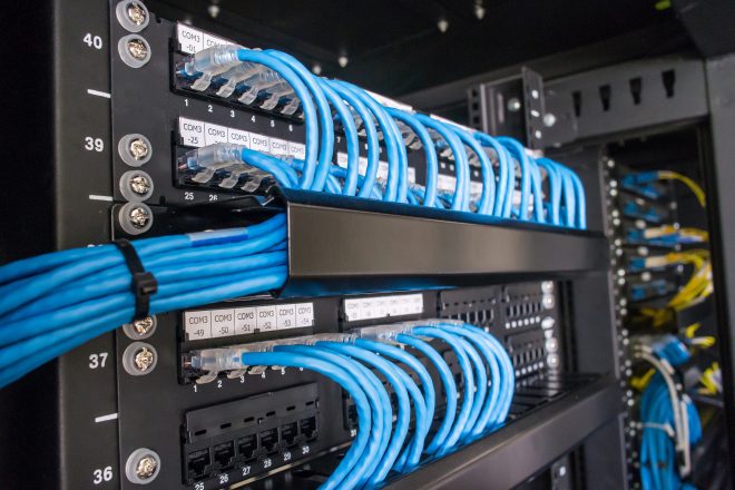 Ethernet Patch Panel with Cable Management