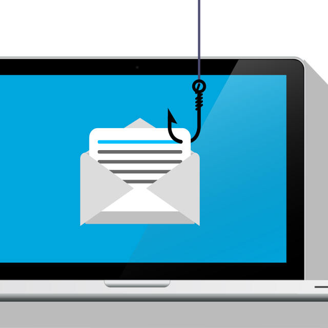 cartoon picture of email with a hook in the corner