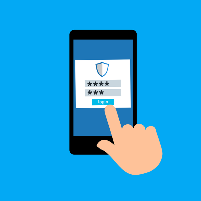 cartoon image of a phone showing login attempts